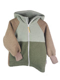 Jacke aus Fleece Colorblock-Farbkombi 1