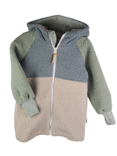 Jacke aus Fleece Colorblock-Farbkombi 4