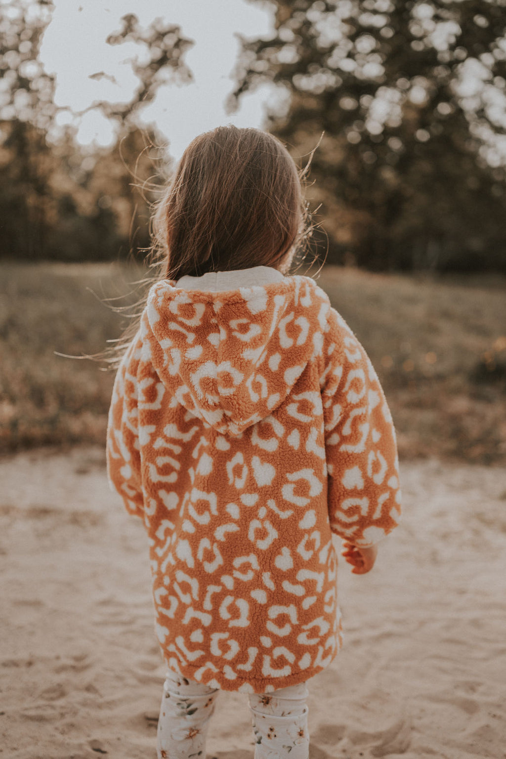 Jacke aus Fleece Leo apricot