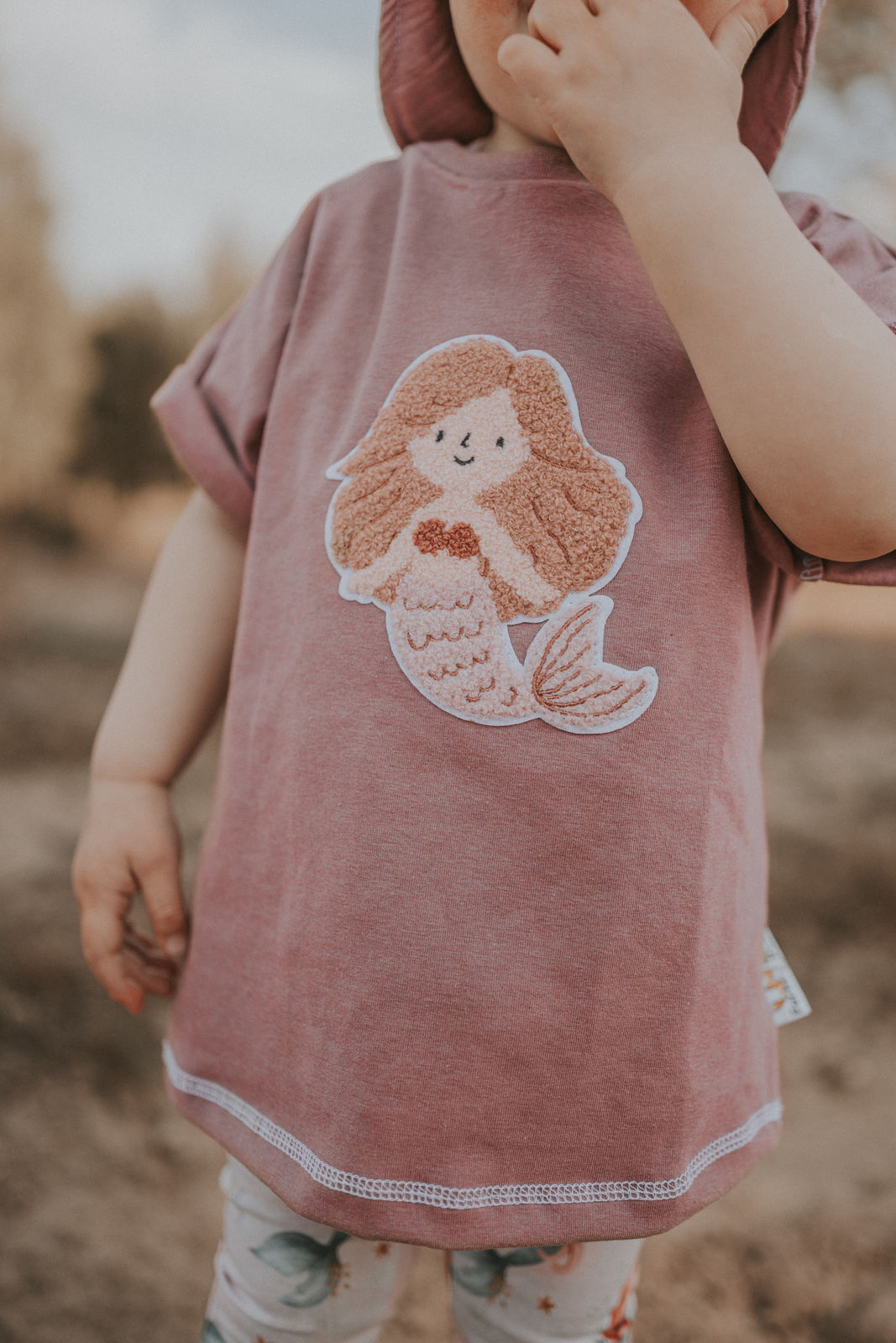 T-shirt Mermaid Patch Pink