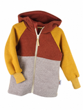 Wool jacket grey with farm sand