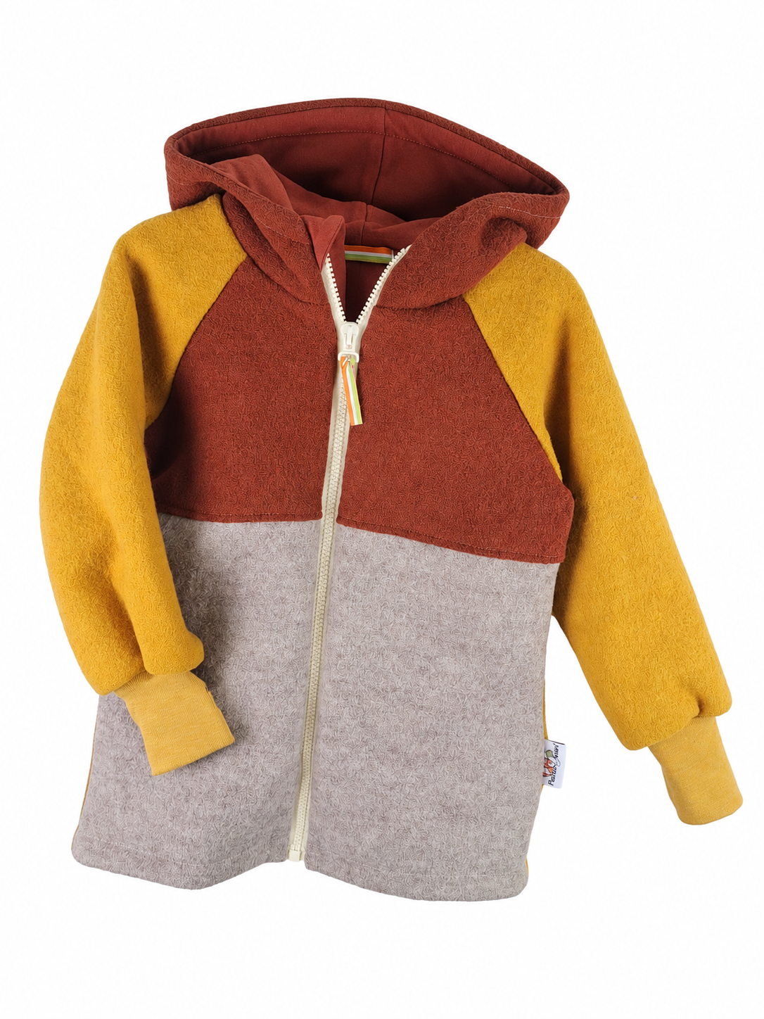 Wool jacket grey with farm sand