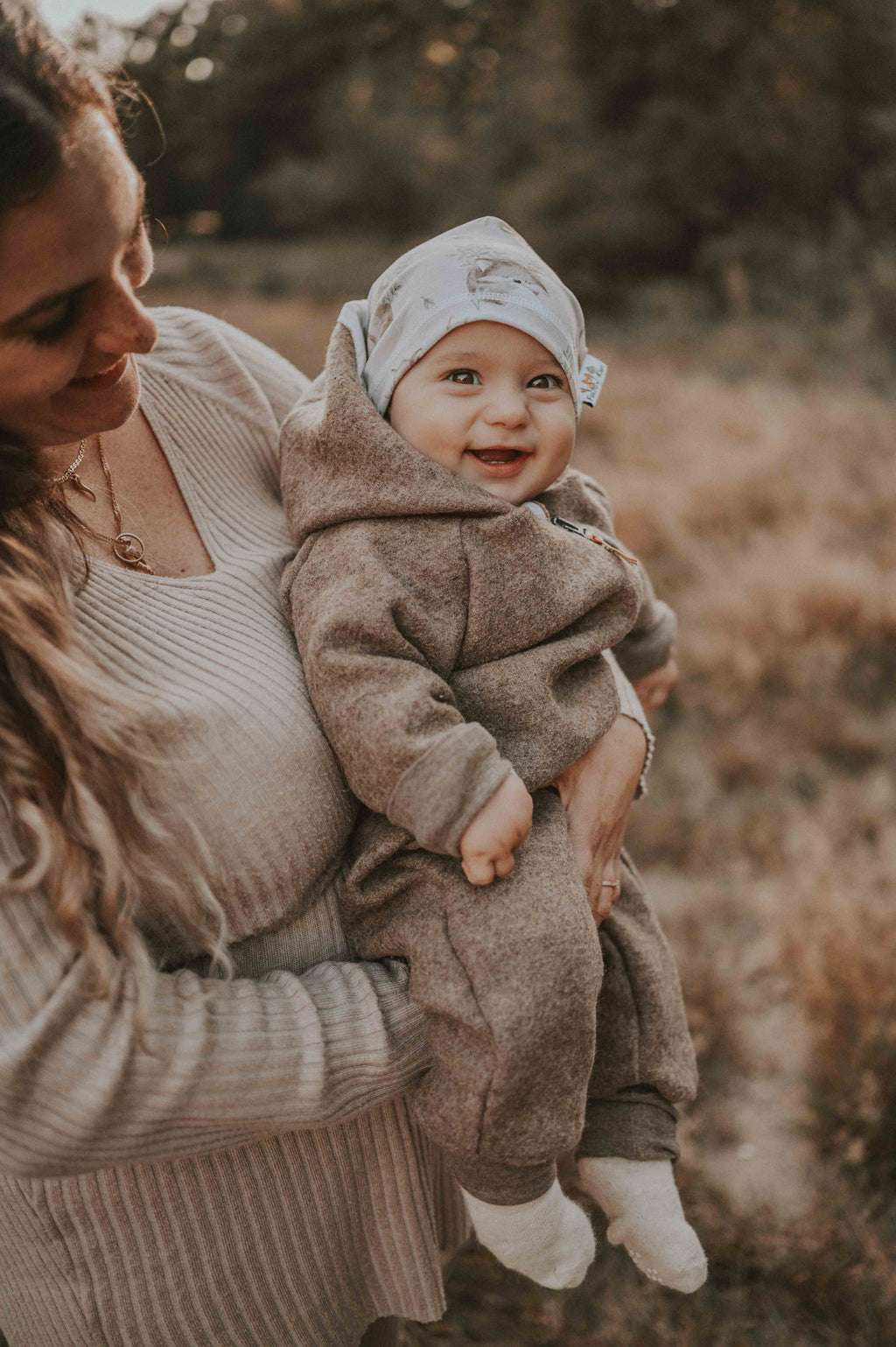 Brown mottled jumpsuit with Little House on the Prairie