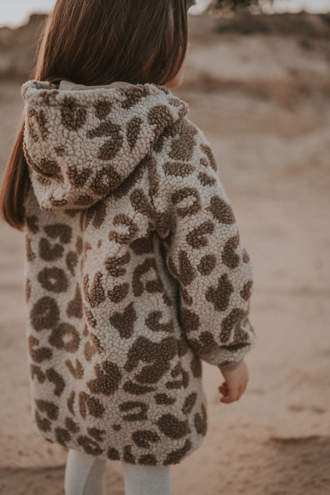 Jacke aus Fleece Leo sand
