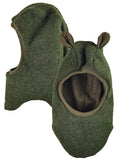 Schlupfmütze aus Merino Wollfleece moosgrün