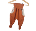 Indi Pumphose Sweat rost mit Fuchsi creme 92-104