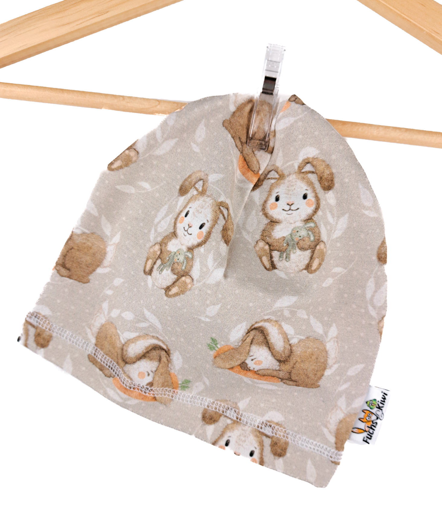 Beanie Häschen beige 35-37