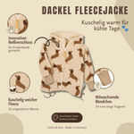 Jacke aus Fleece Dackel