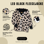 Jacke aus Fleece Leo black