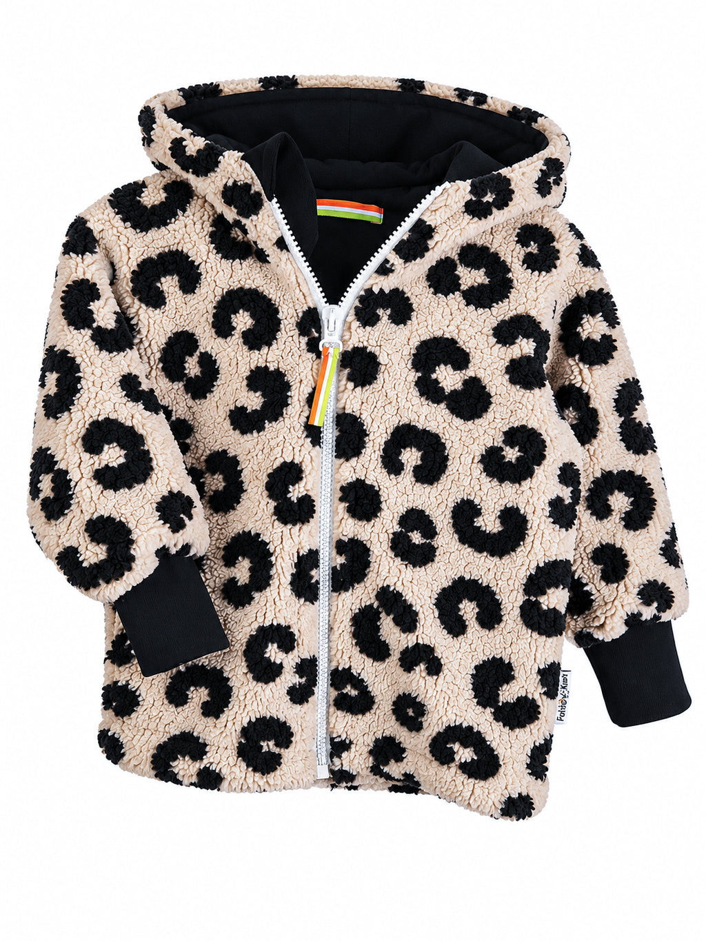 Jacke aus Fleece Leo black