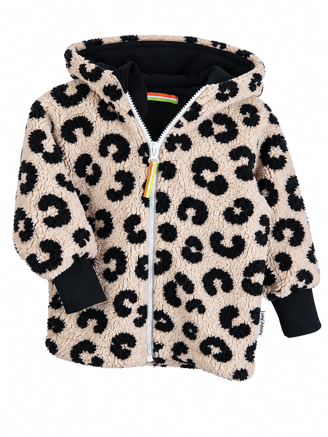 Jacke aus Fleece Leo black