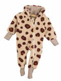 Overall aus Fleece Leo beige