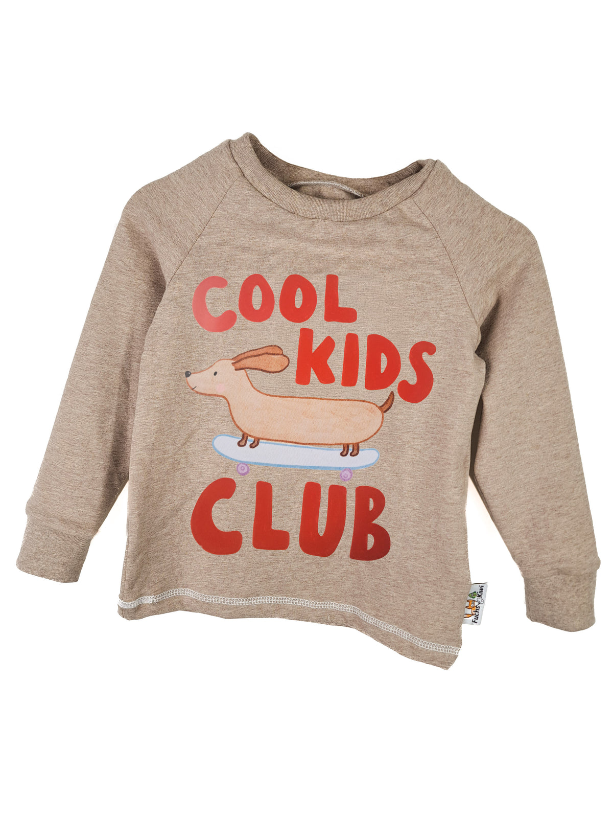 Langarmshirt Cool Kids Club- Patch sand