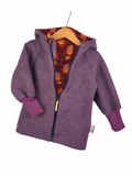 Walkjacke flieder meliert mit Löwe beere