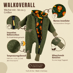 Walk overall mottled moss green with lion fir