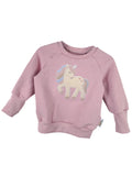 Pullover Einhorntraum-Patch rosa