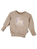 Pullover Einhorntraum-Patch sand
