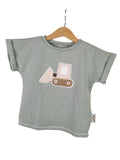 Langarmshirt Bagger-Patch mint 122/128