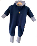 Softshelloverall blau 80/86