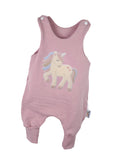 Strampler Einhorntraum-Patch rosa