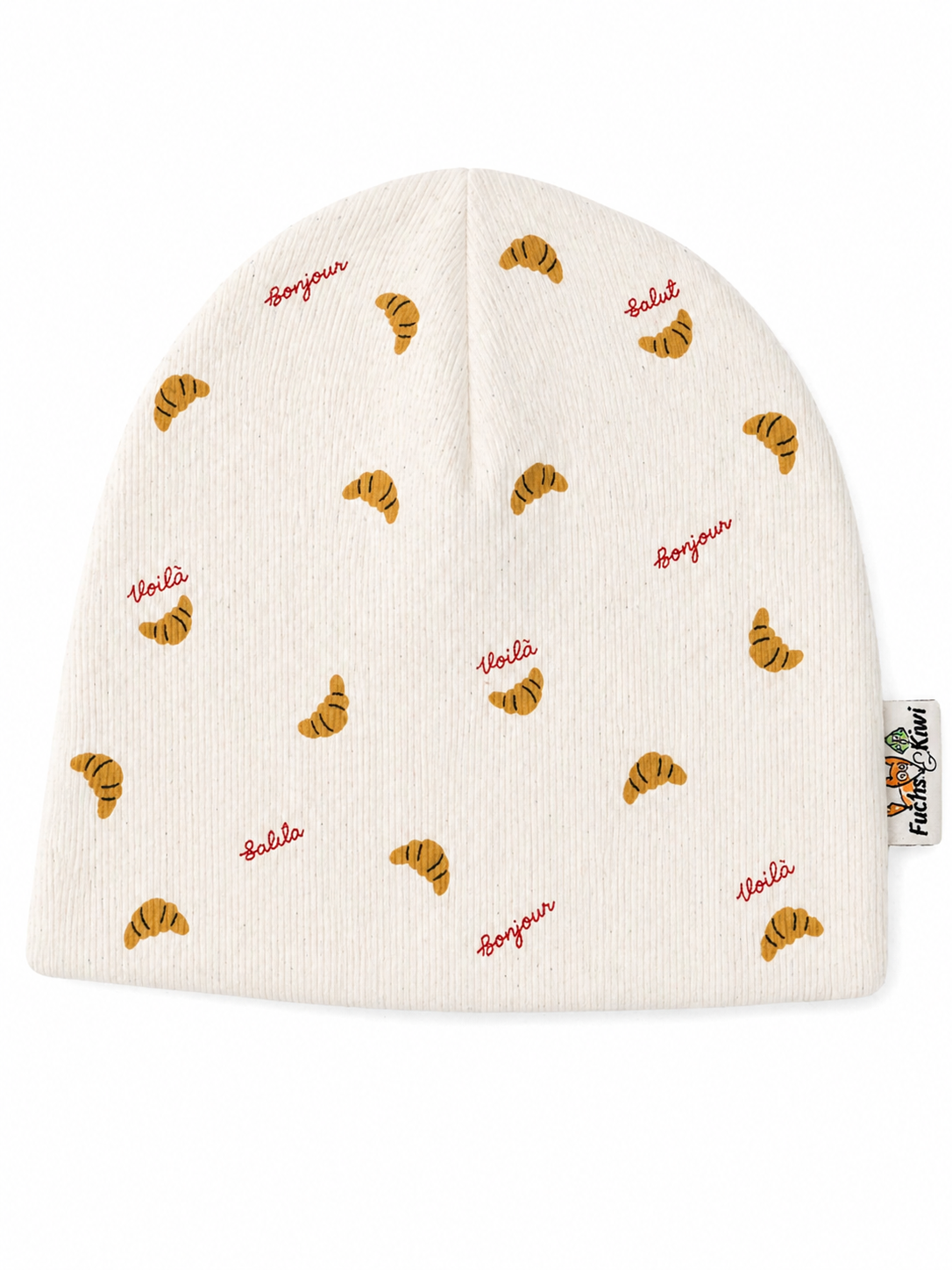 Beanie Feinripp Croissants