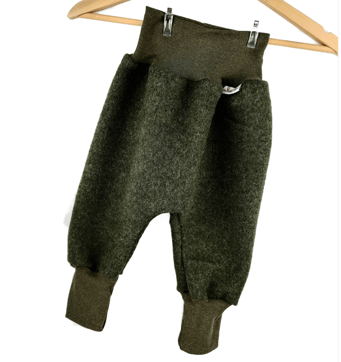 Pumphose aus Walk moosgrün meliert für Walk Bundle