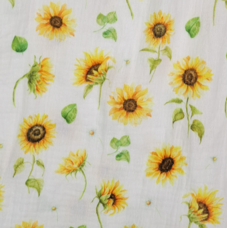 Musselin Sonnenblumen