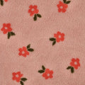 Fleece Blumen apricot