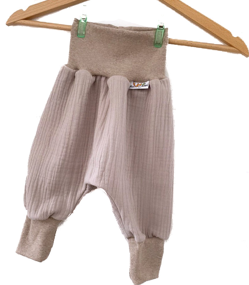 Pumphose Musselin beige