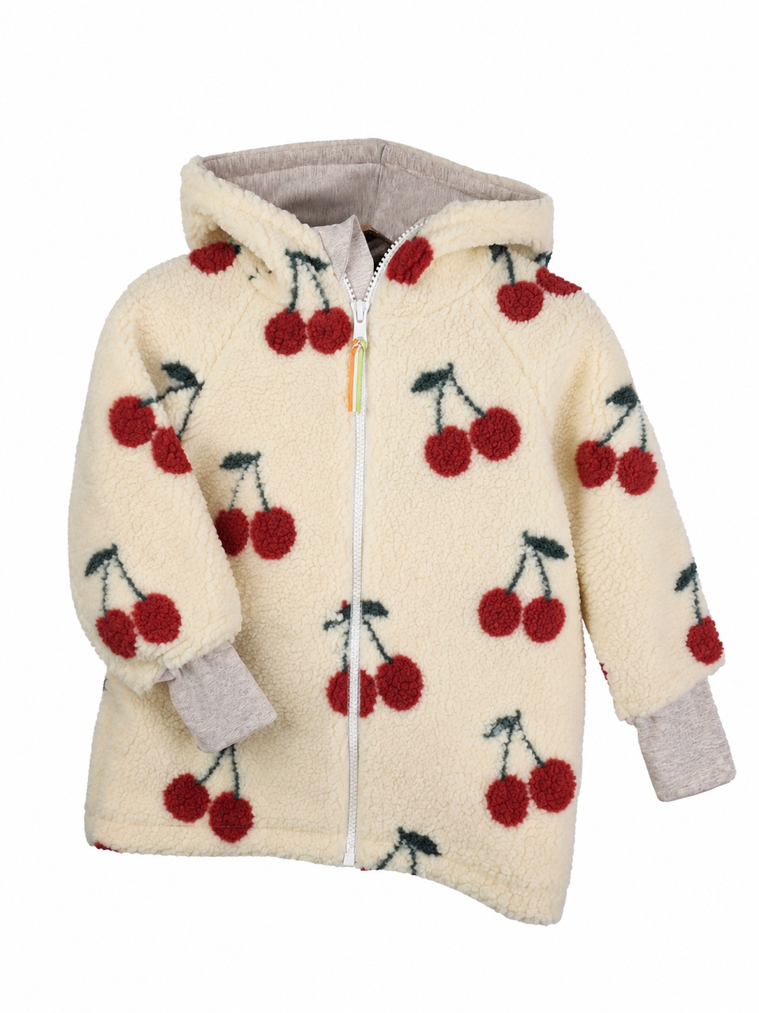 Jacke aus Fleece Kirschen