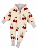 Overall aus Fleece Kirschen