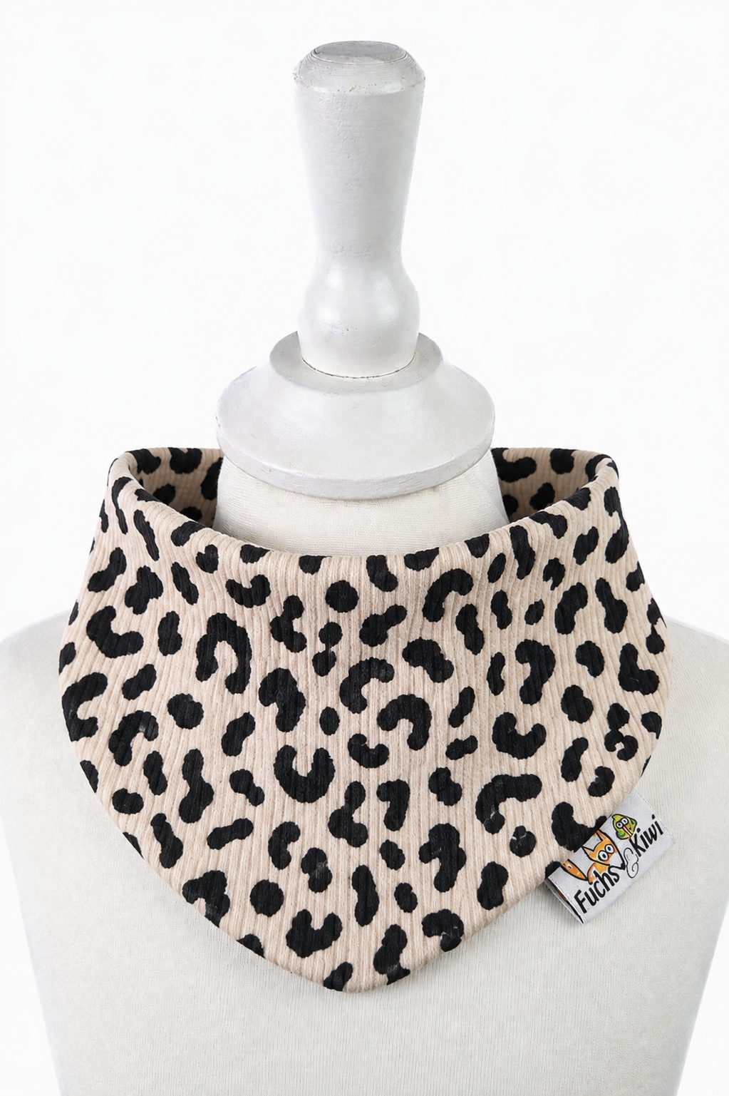 Halstuch Feinripp Leo black