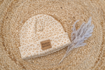 Hipster Beanie Feinripp Leo creme