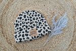 Hipster Beanie Feinripp Leo black