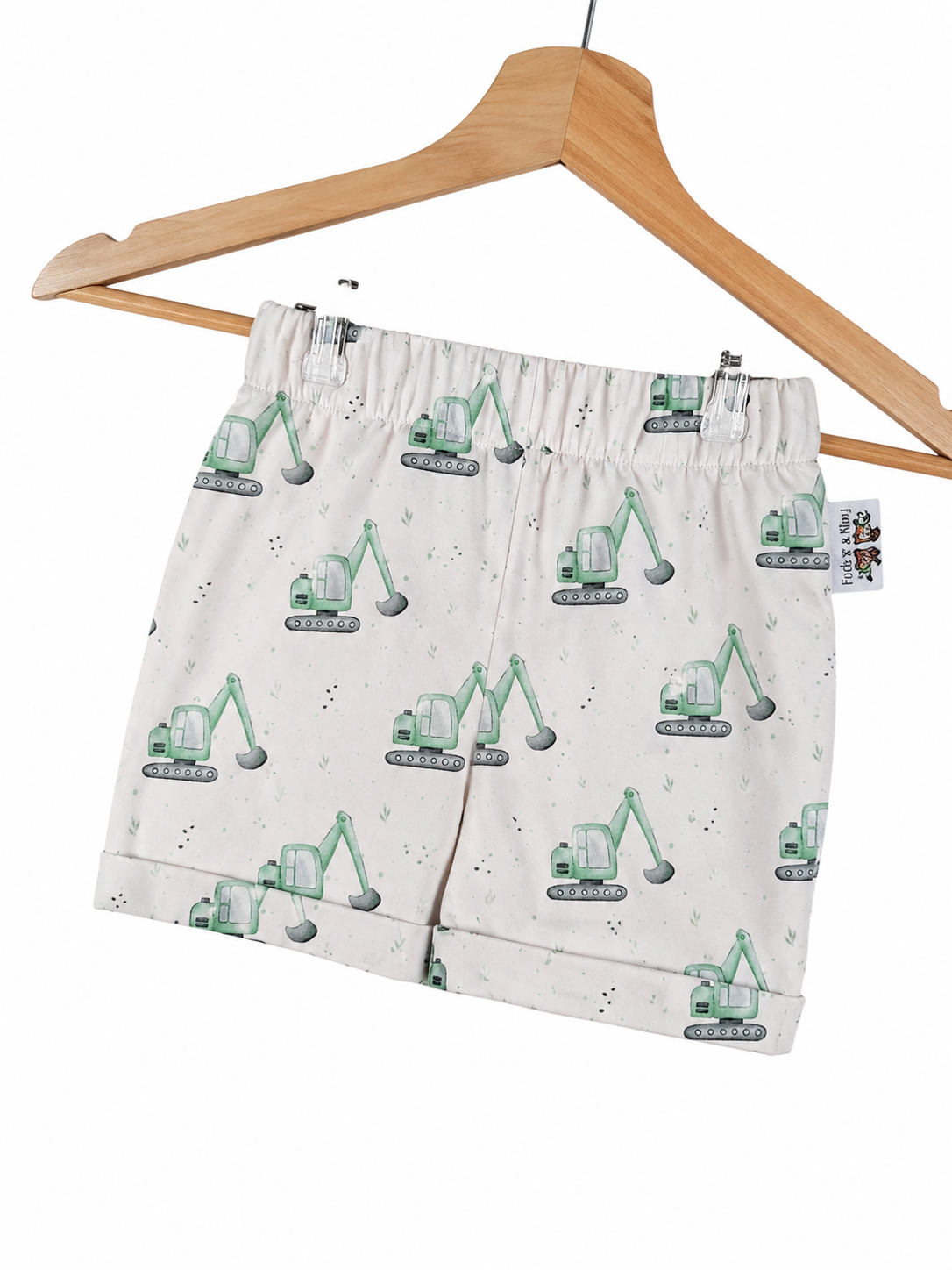 Kurze Shorts Bagger creme 74/80