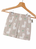 Kurze Shorts Lama beige 86/92