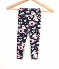 Leggings with little birds, dark blue