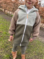 Jacke aus Fleece Colorblock-Farbkombi 5