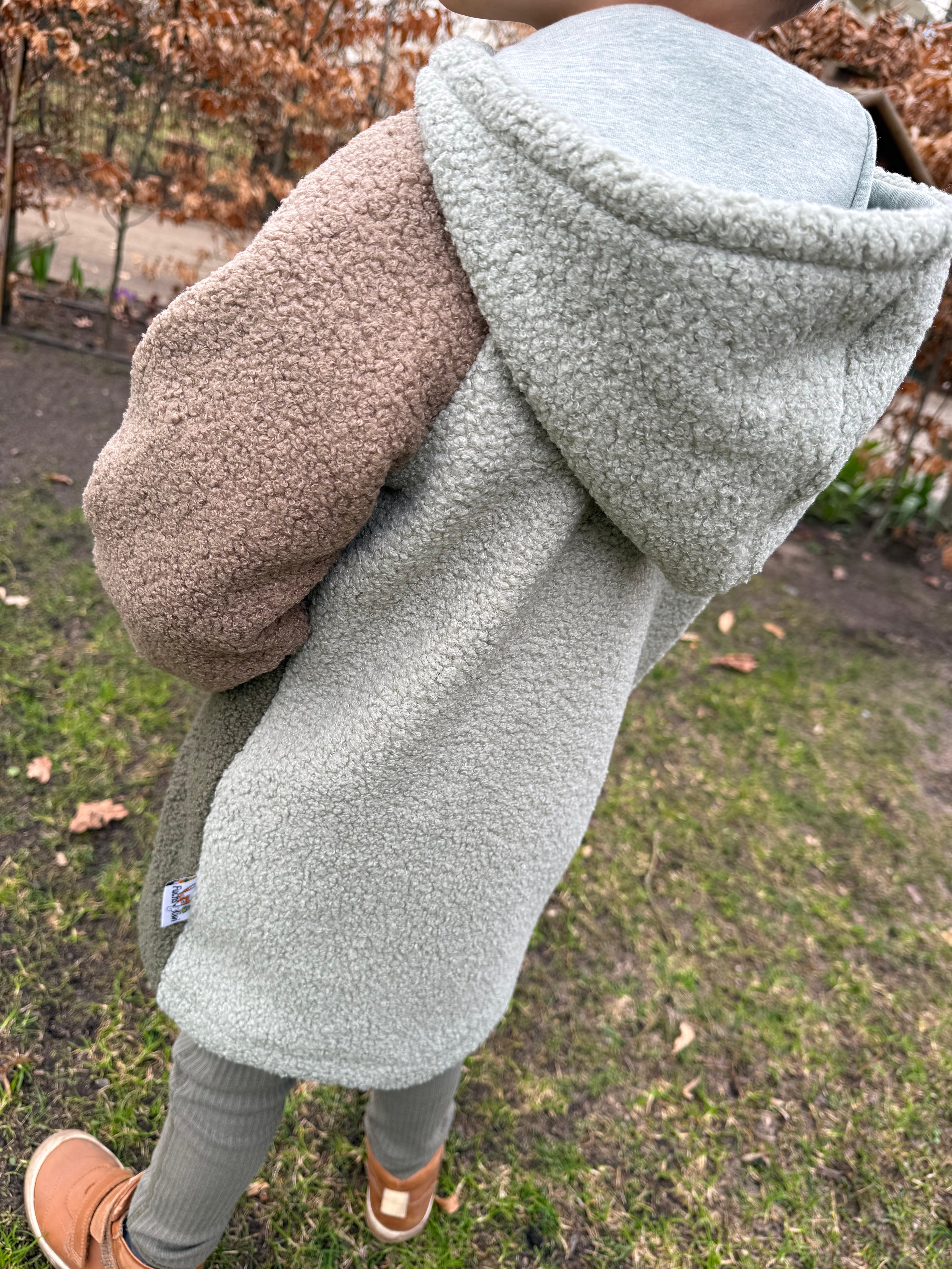 Jacke aus Fleece Colorblock-Farbkombi 5