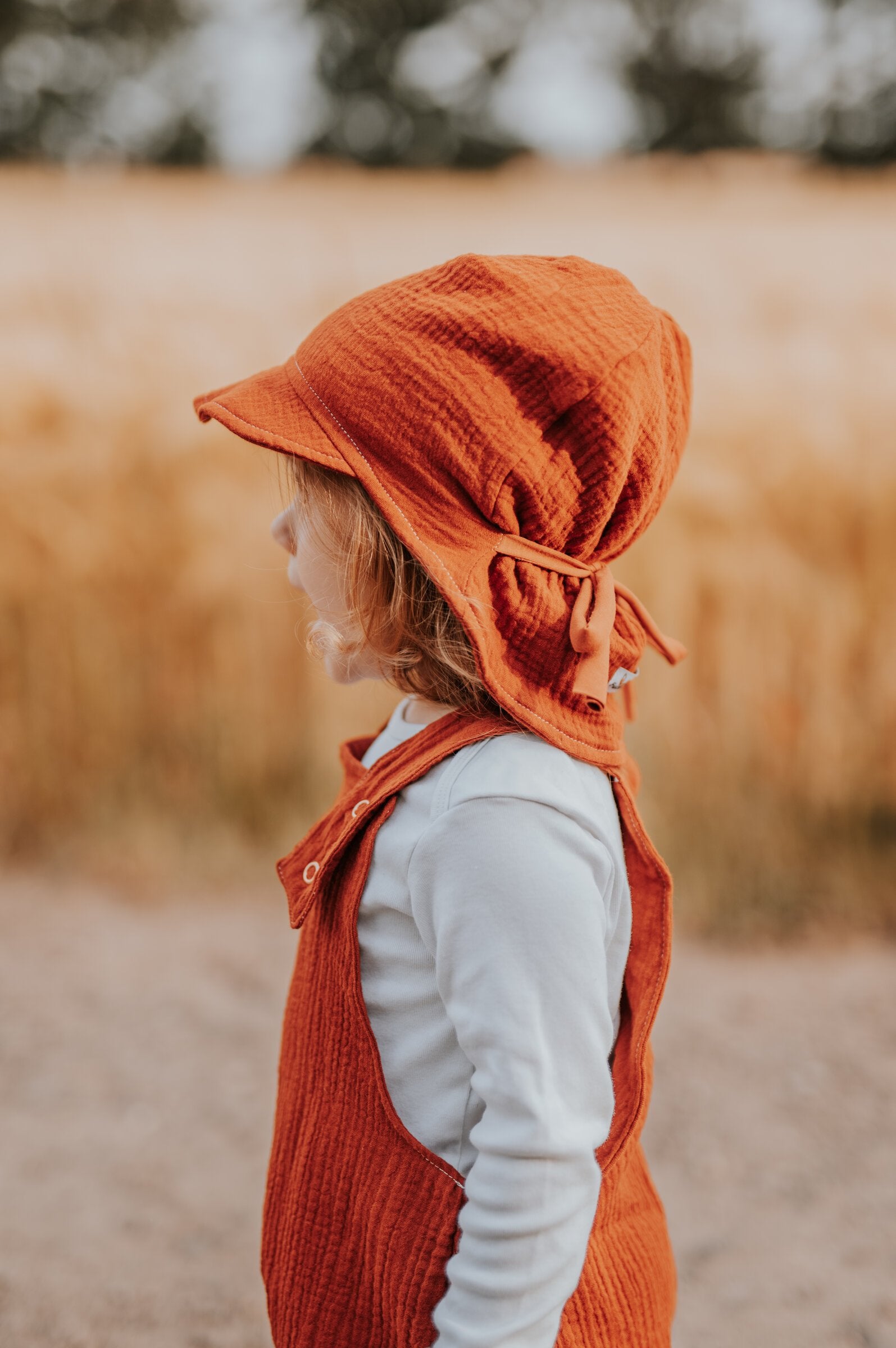 Muslin summer hat rust