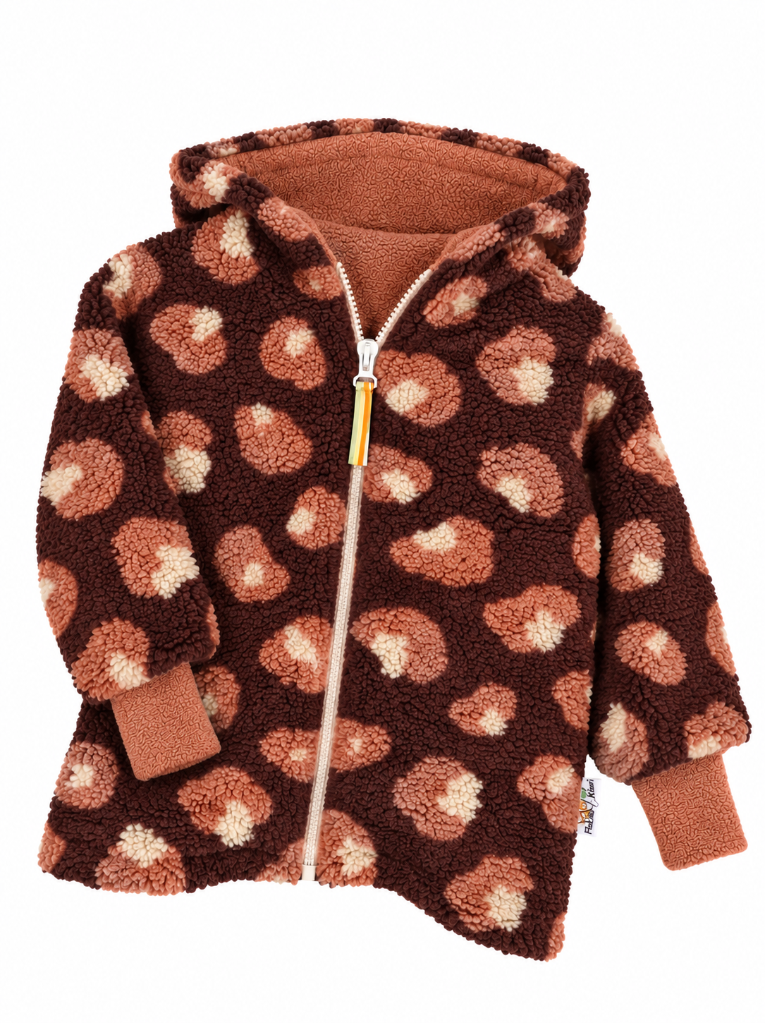 Jacke aus Fleece Leo weinrot