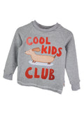 Langarmshirt Cool Kids Club- Patch grau
