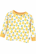 Langarmshirt Feinripp Zitrone