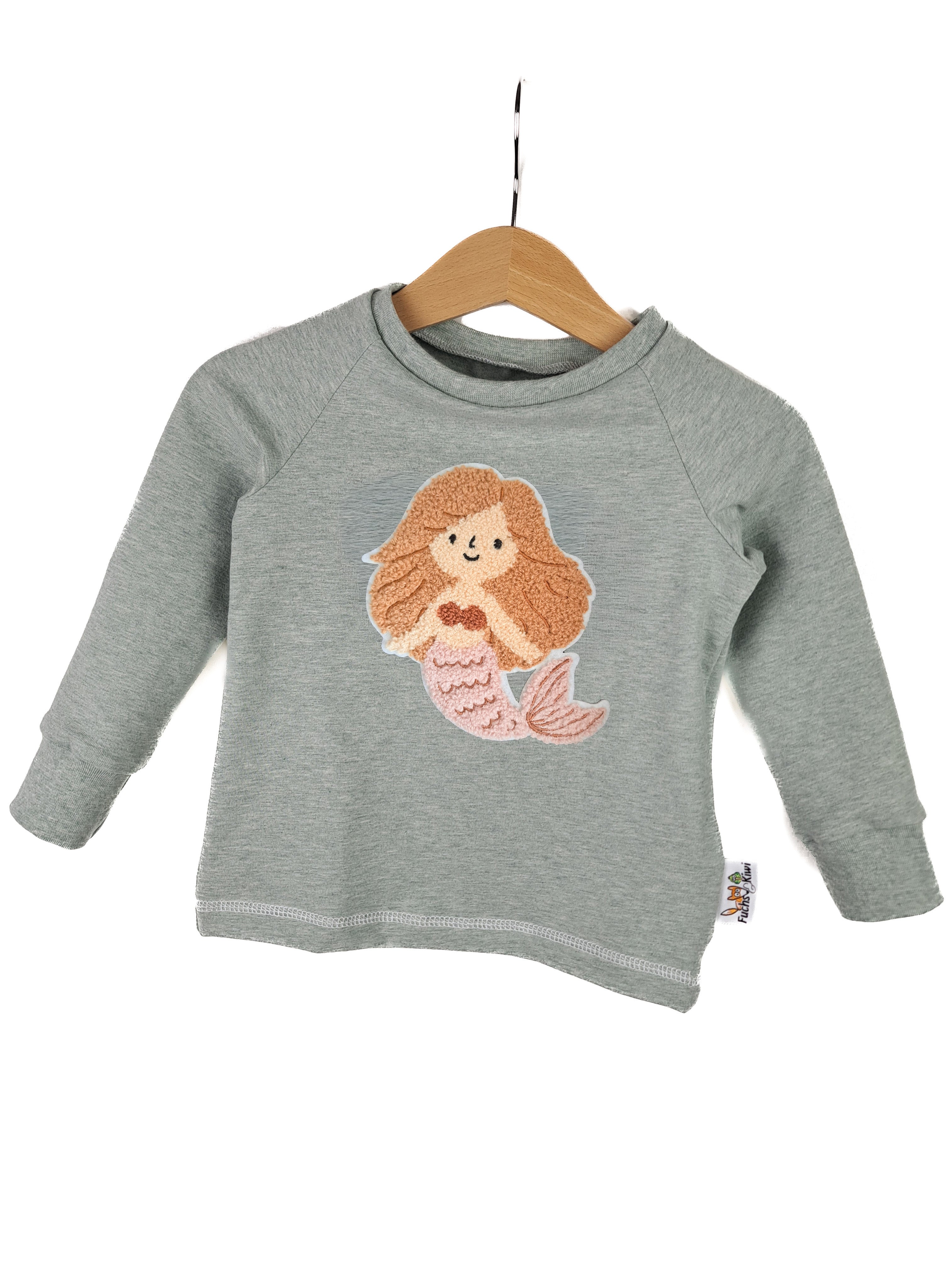 Long-sleeve Mermaid Patch mint