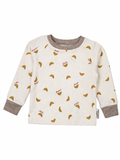 Langarmshirt Feinripp Croissants