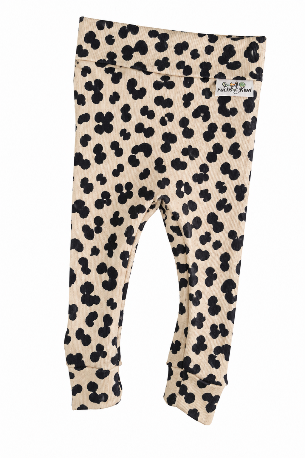 Leggings Feinripp Leo black