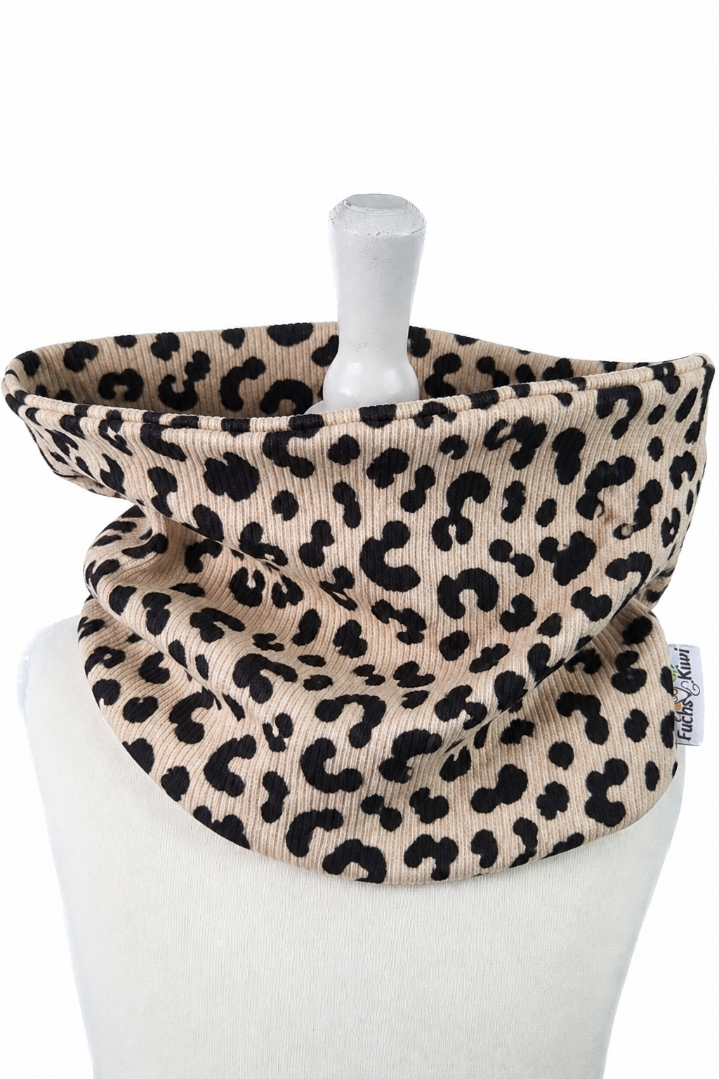 Loop Feinripp Leo black