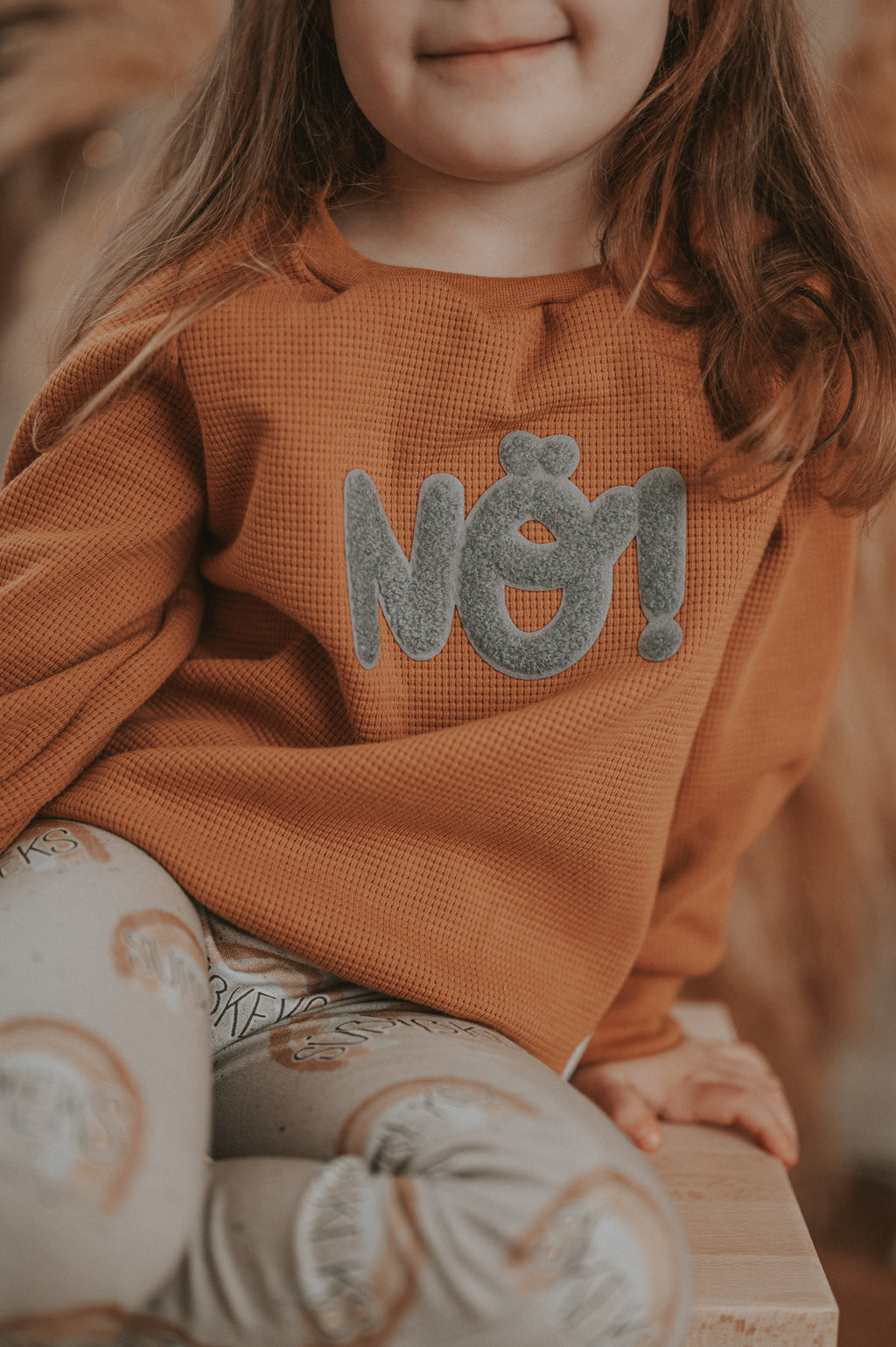 Pullover Nö Patch Waffeljersey curry