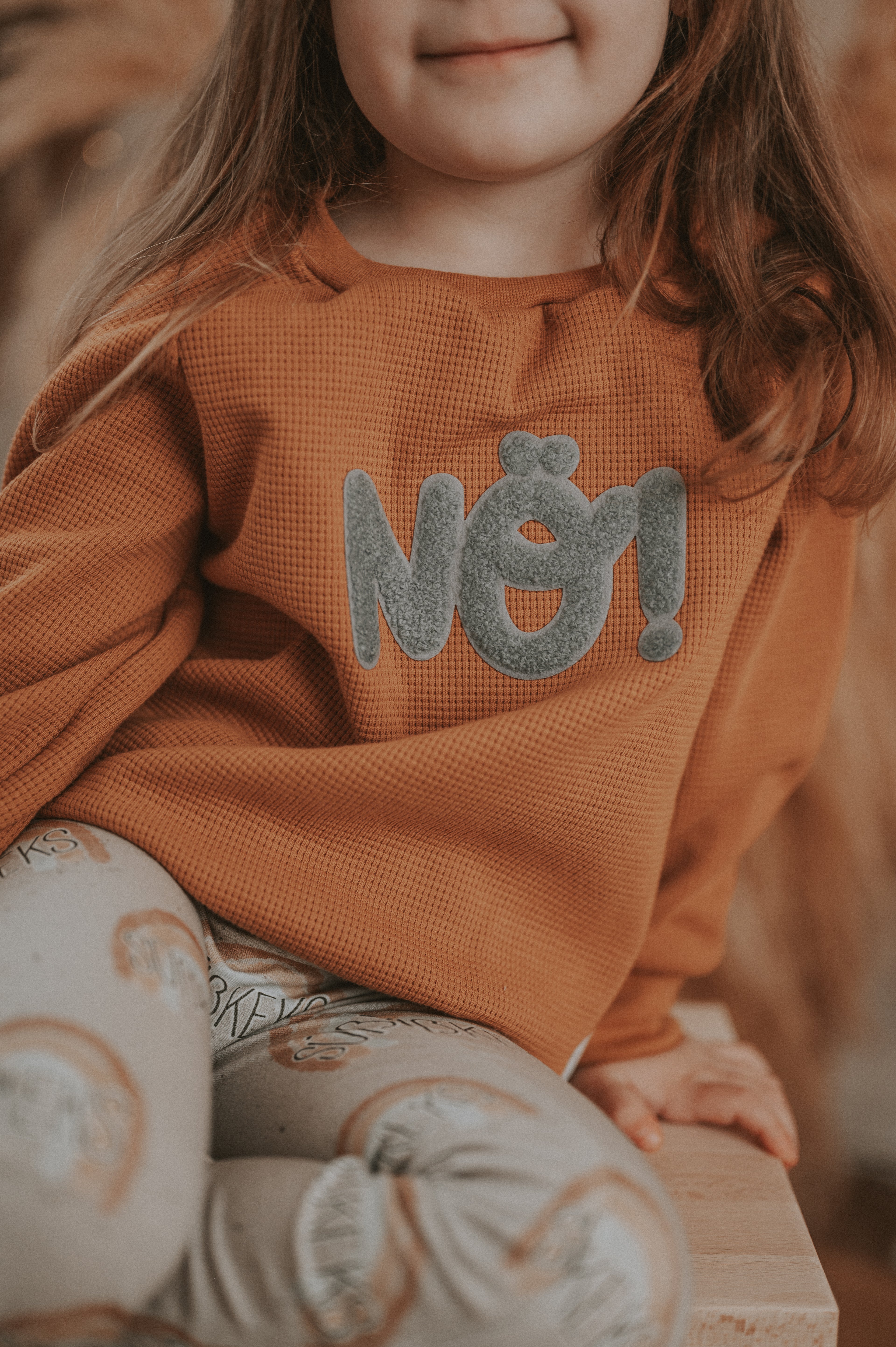 Pullover Nö Patch Waffeljersey curry