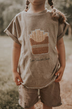 Shirty fries patch sand